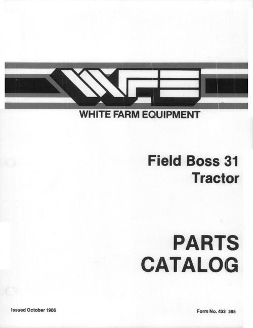 White 31 Tractor - Parts Catalog