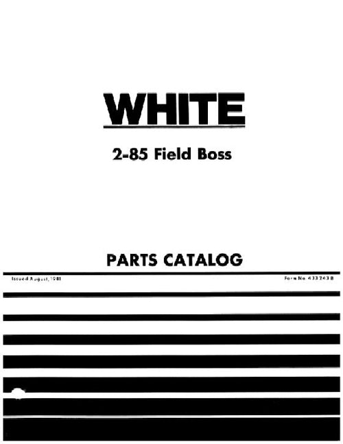 White 285 Tractor Parts Catalog Farm Manuals Fast