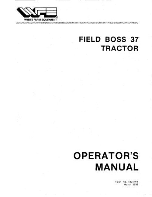 White 37 Field Boss Tractor Manual