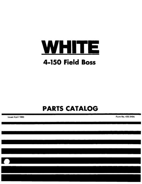 White 4-150 Tractor - Parts Catalog