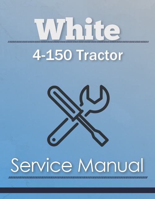 White 4-150 Tractor - Service Manual Cover