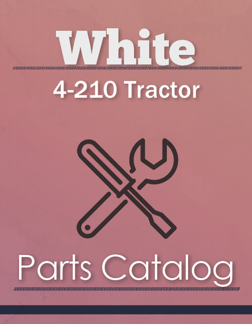 White 4-210 Tractor - Parts Catalog Cover