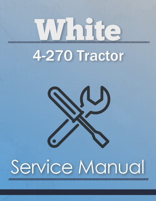 White 4-270 Tractor - Service Manual Cover