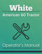 White American 60 Tractor Manual Cover