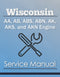 Wisconsin AA, AB, ABS, ABN, AK, AKS, and AKN Engine - Service Manual Cover
