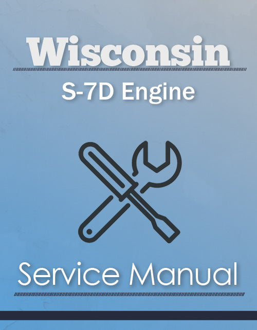 Wisconsin S-7D Engine - Service Manual Cover