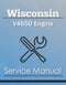 Wisconsin V465D Engine - Service Manual Cover
