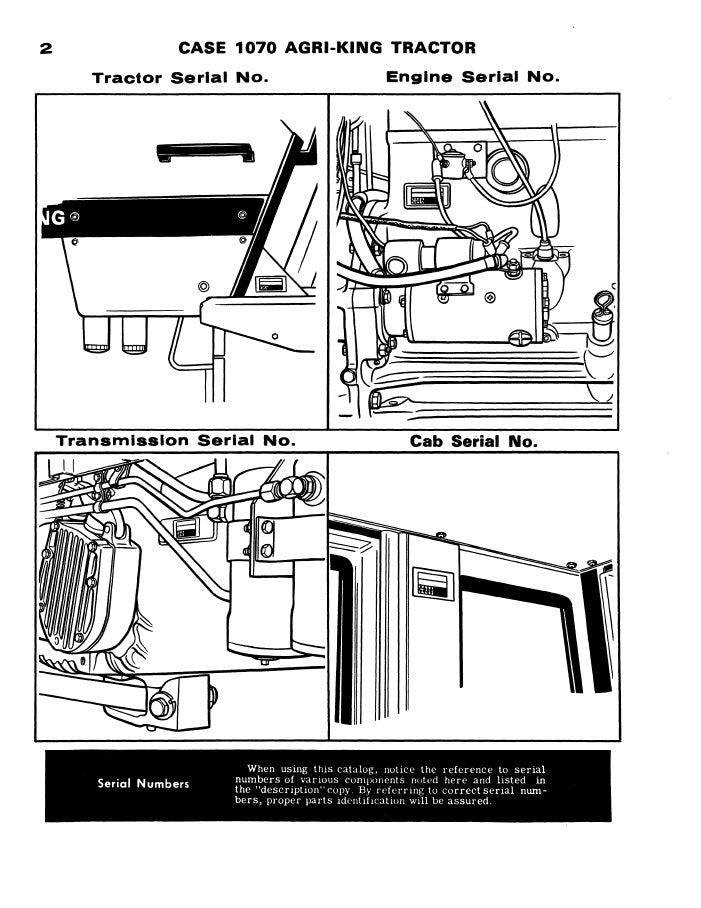 Case 1070 Agri-King Tractor - Parts Catalog | Farm Manuals Fast