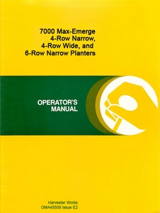 John Deere 7000 Planter Settings Chart